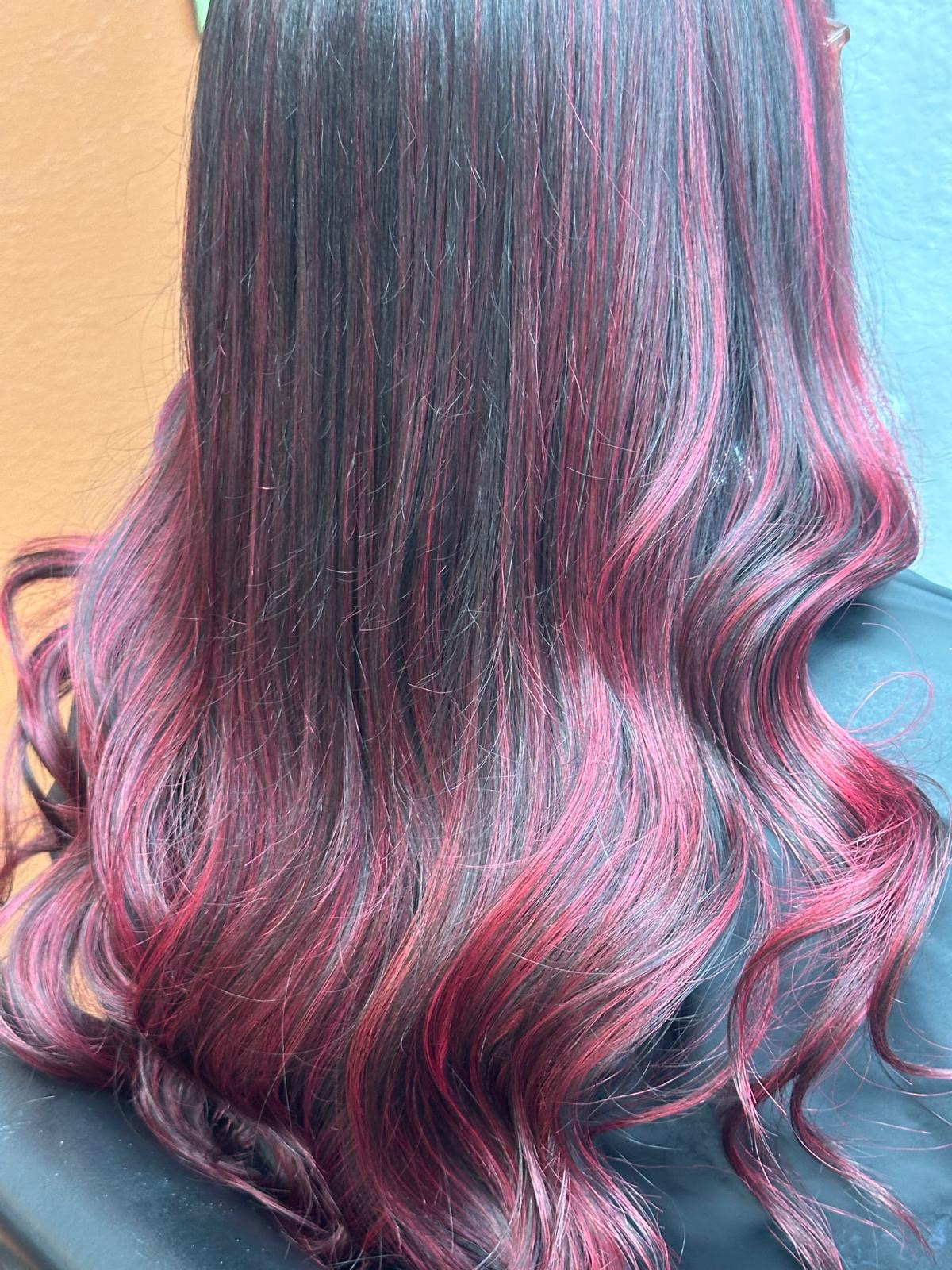 Black to magenta vivid color